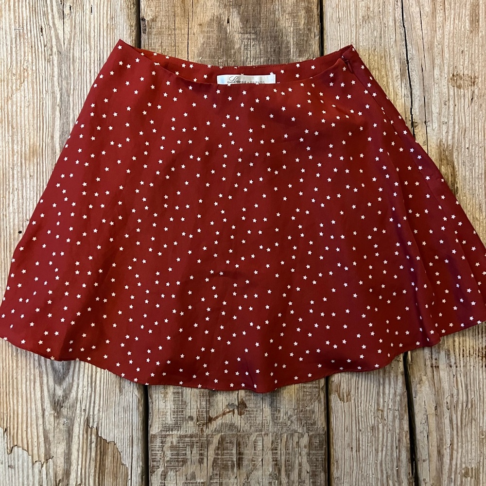 Lovers + Friends Red Star Mini Skirt